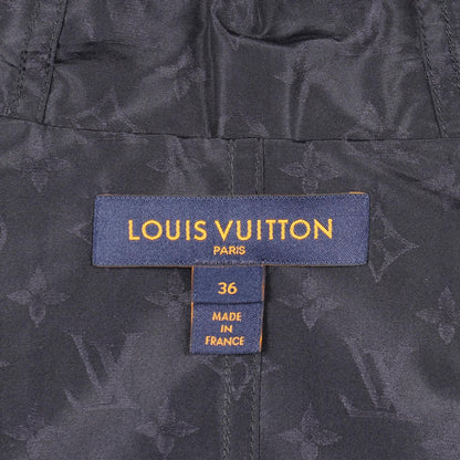 Louis Vuitton Jacket Monogram Hooded Navy Silk — view 3