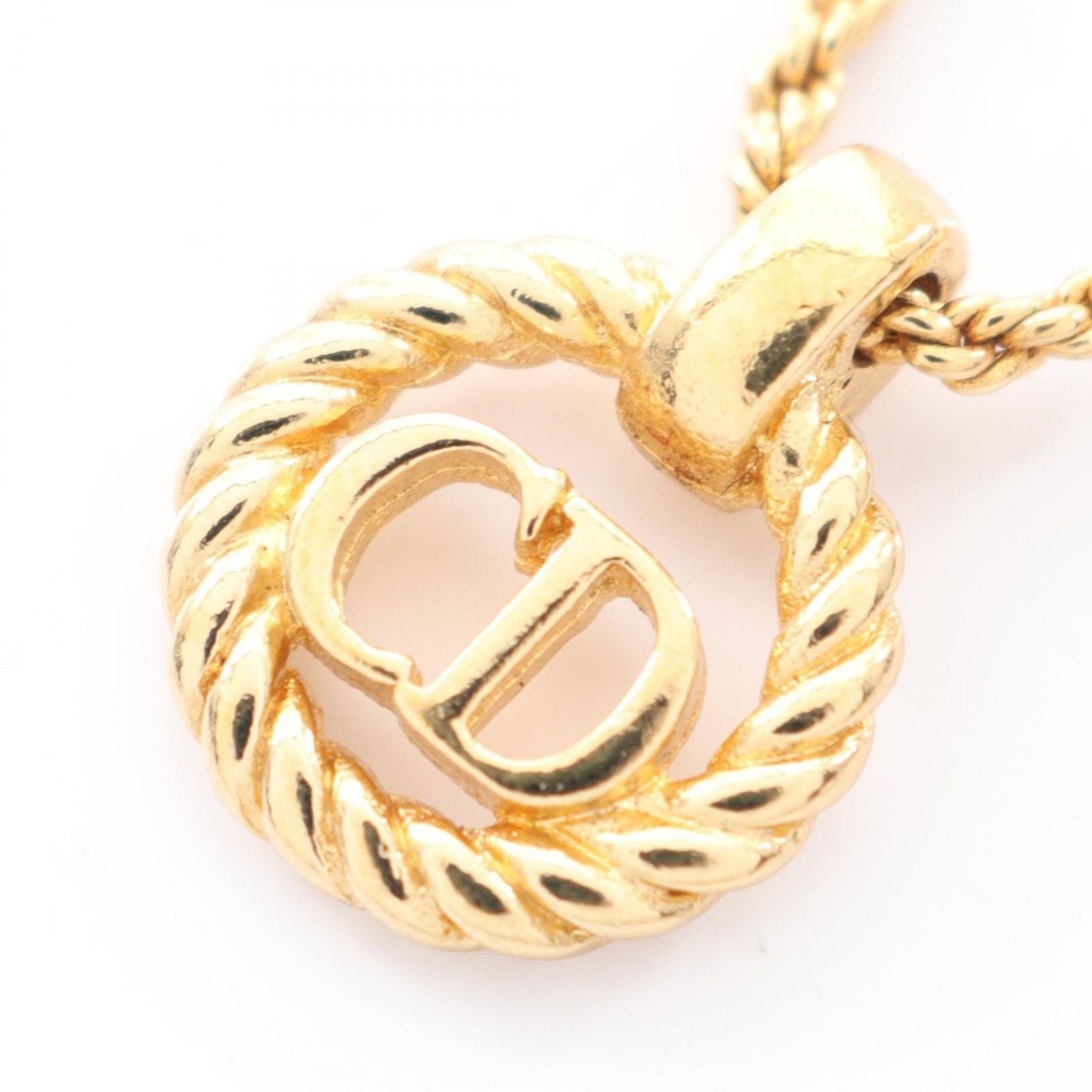 Dior Necklace CD Logo Gold