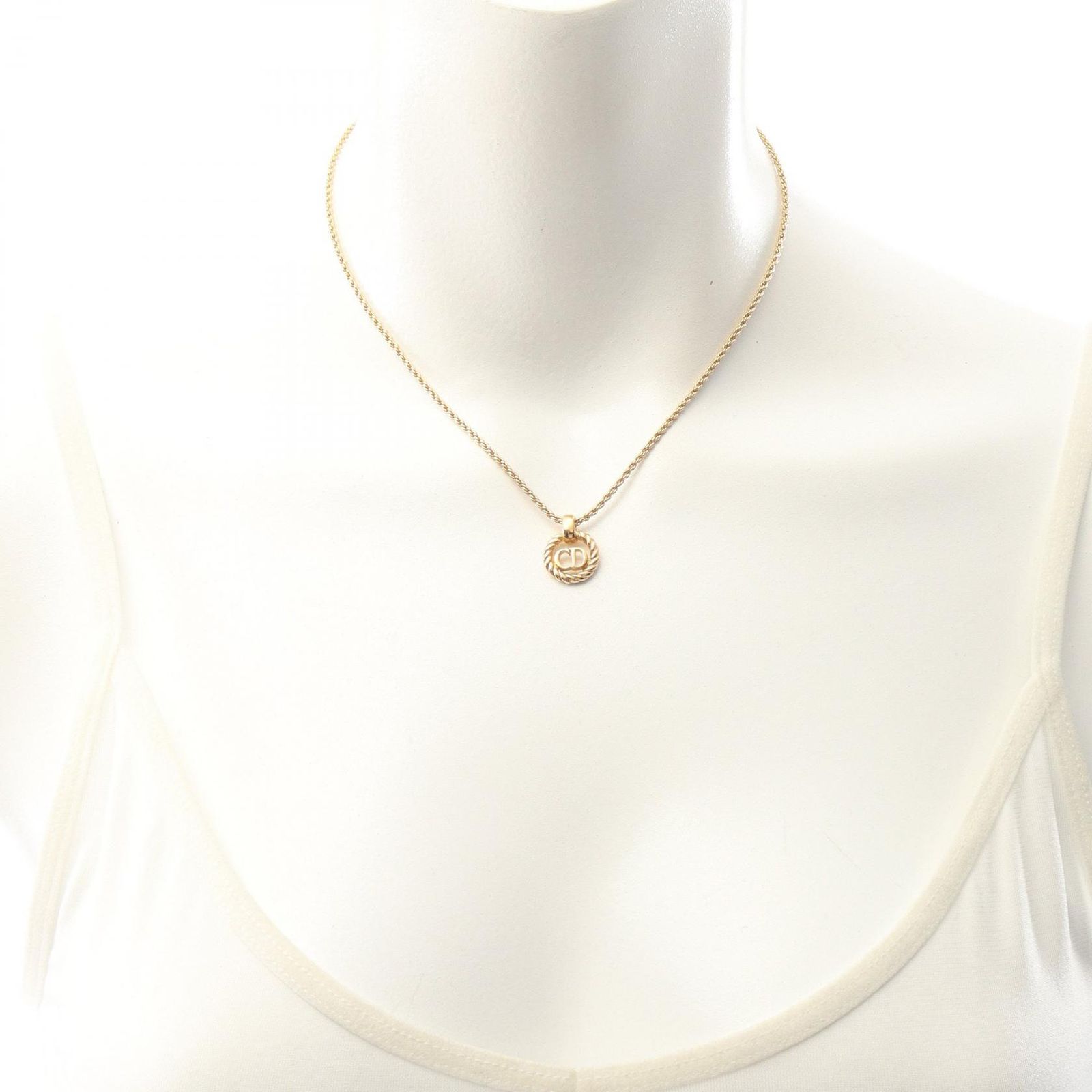 Dior Necklace CD Logo Gold — view 6