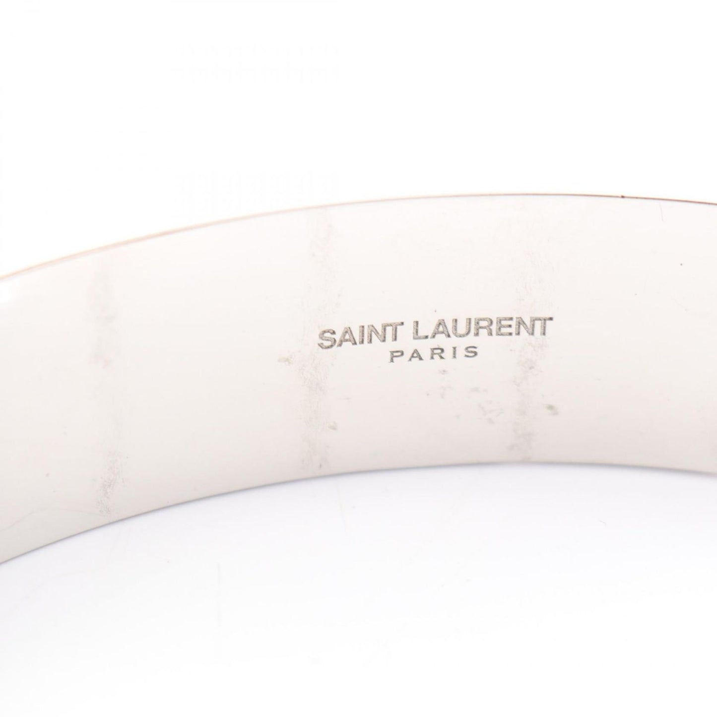 Saint Laurent Paris Bangle Stainless Steel Bracelet — view 3