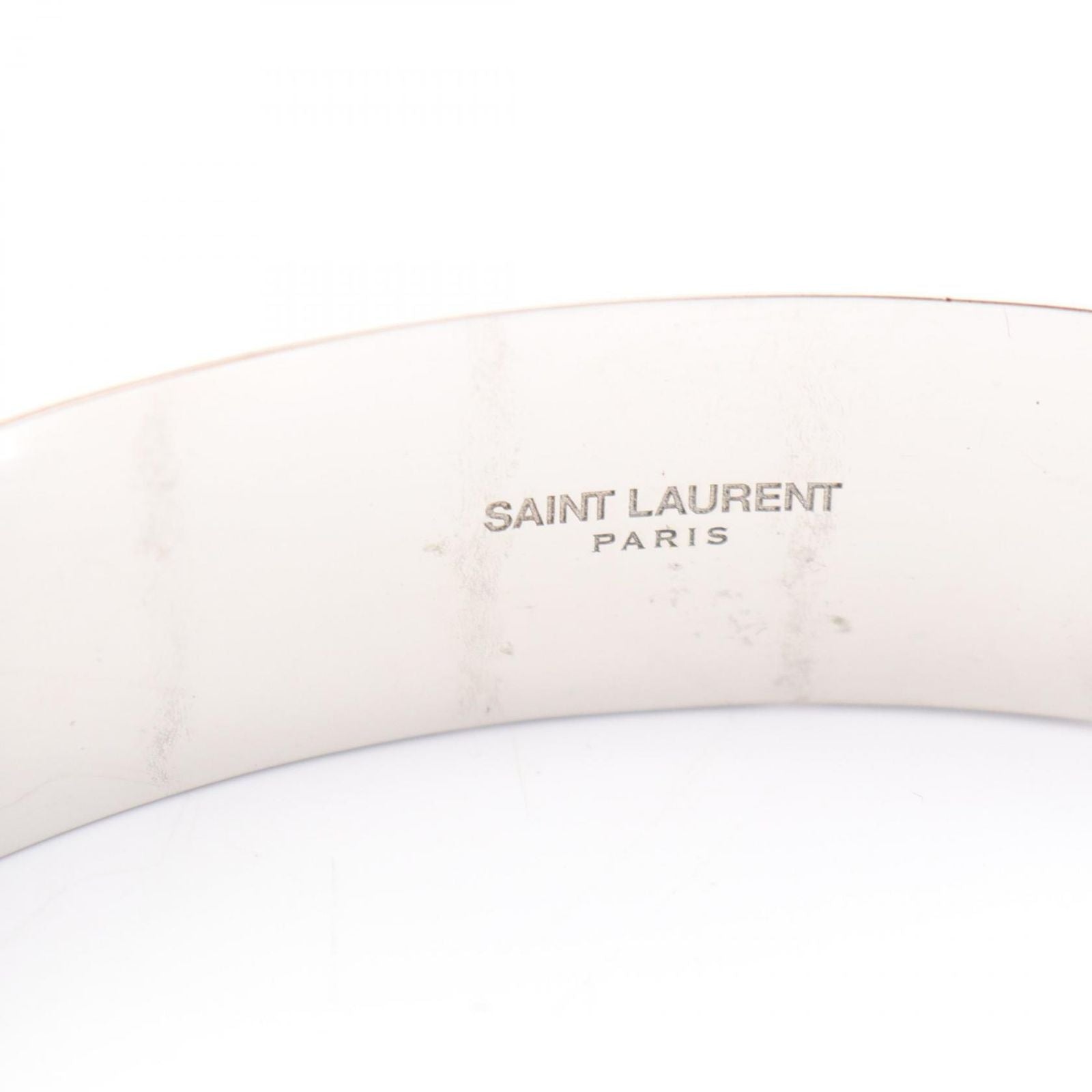Saint Laurent Paris Bangle Stainless Steel Bracelet — view 3