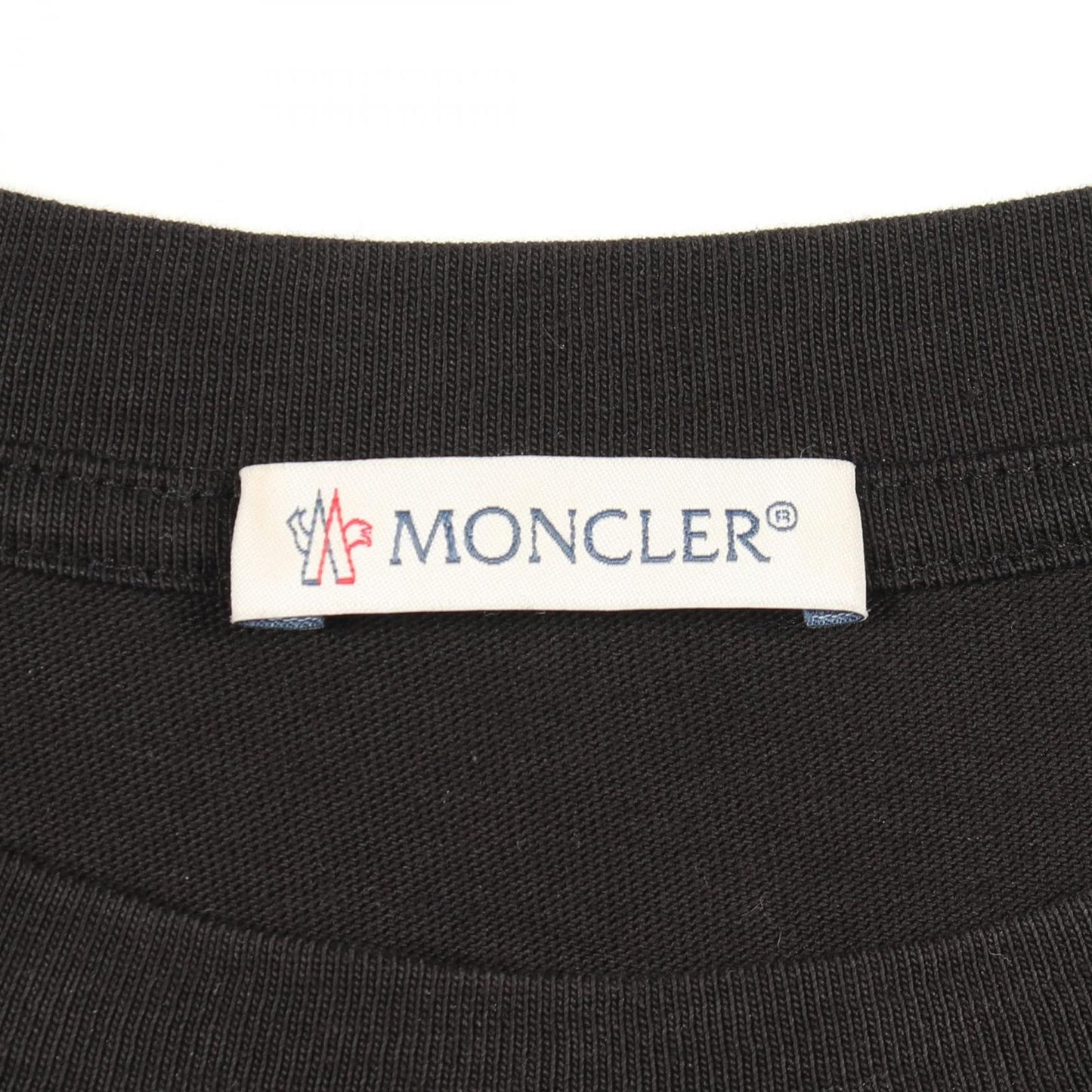 Moncler Short Sleeve T-Shirt Logo Crew Neck Cotton — view 3
