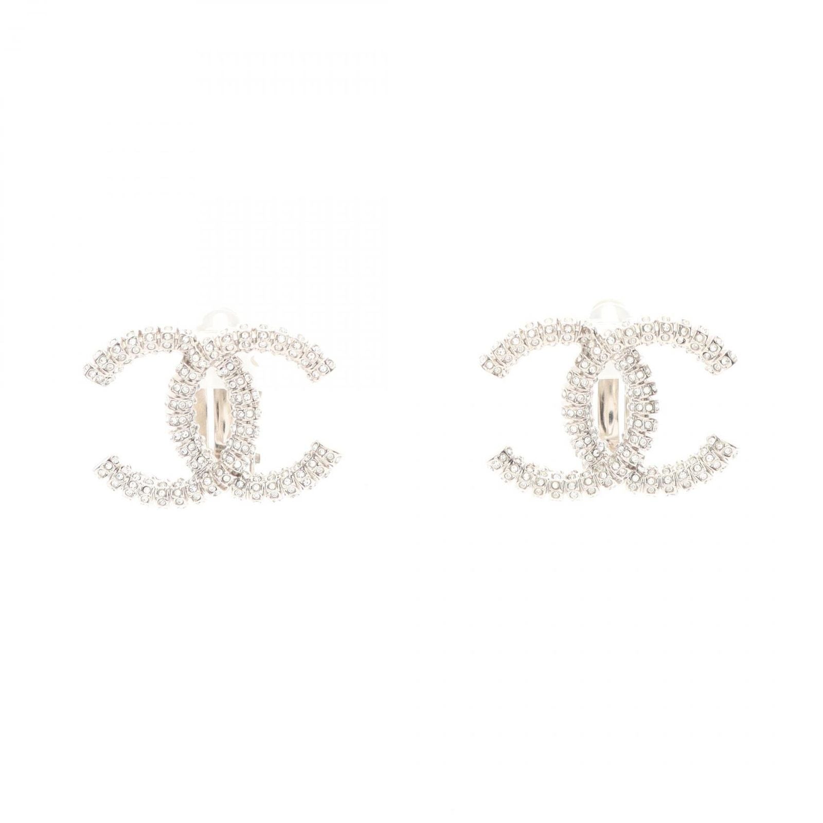 Chanel Earrings CC Logo Stainless Steel