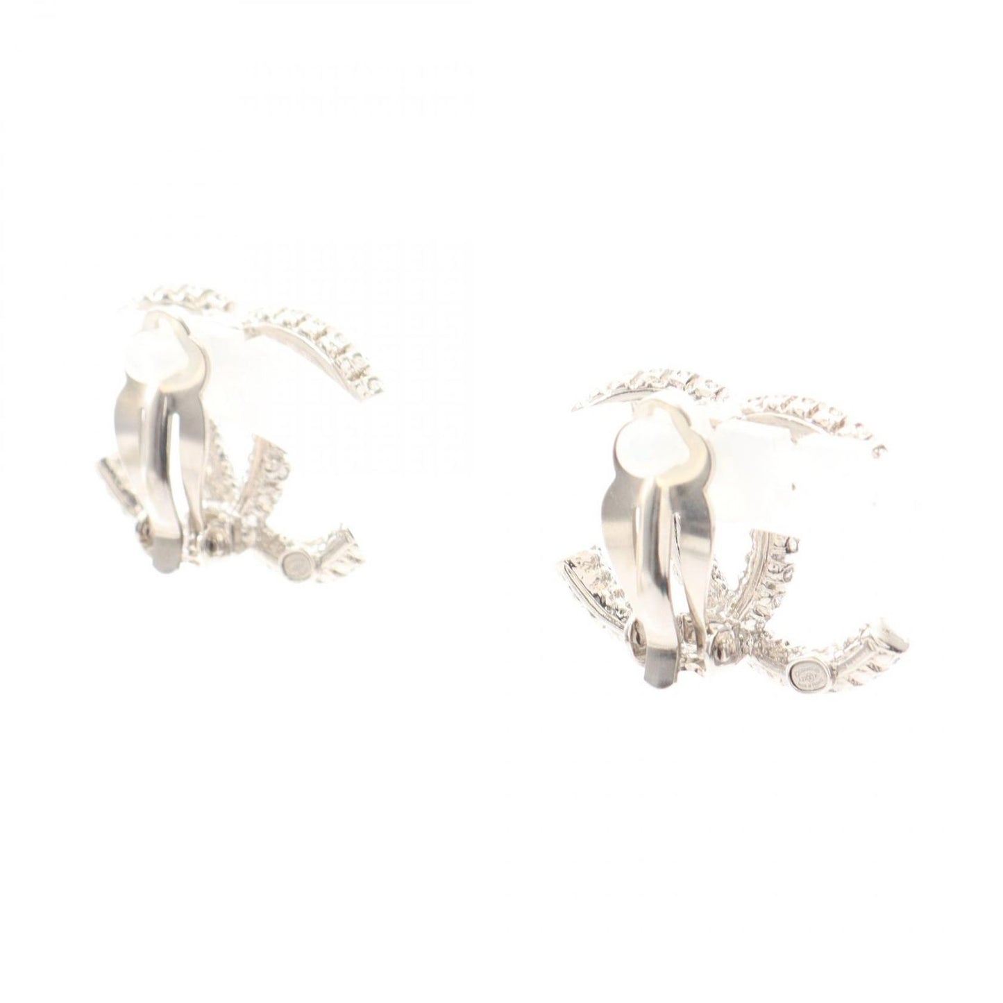 Chanel Earrings CC Logo Stainless Steel — view 2
