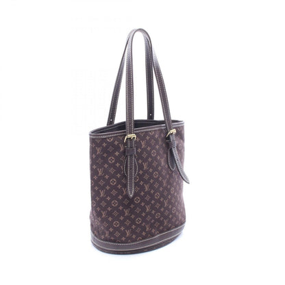 Louis Vuitton Tote Bucket PM Ebene Canvas Leather — view 2