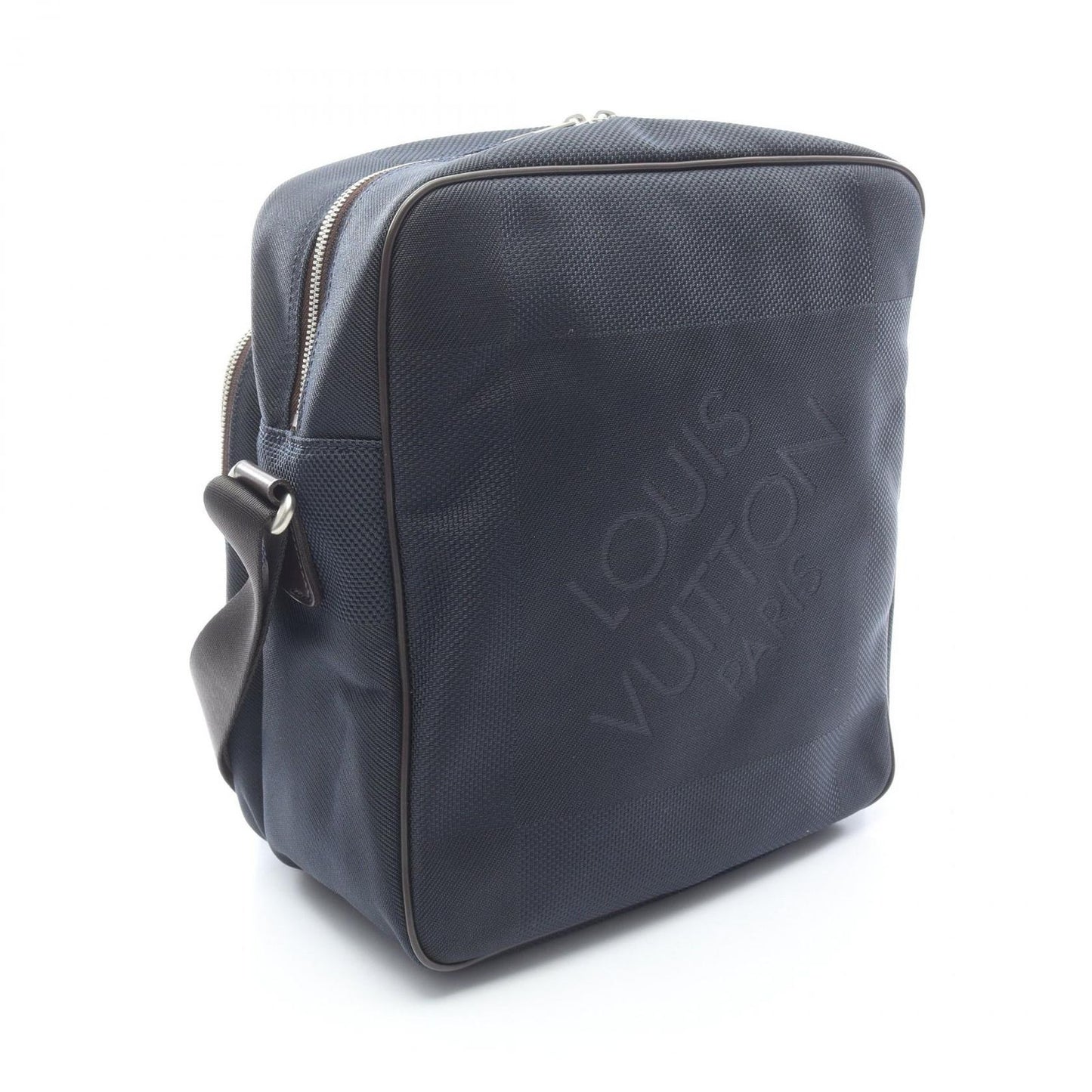 Louis Vuitton Shoulder Bag Pilot Blue Ocean Canvas Leather — view 2