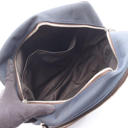 Louis Vuitton Shoulder Bag Pilot Blue Ocean Canvas Leather — view 3