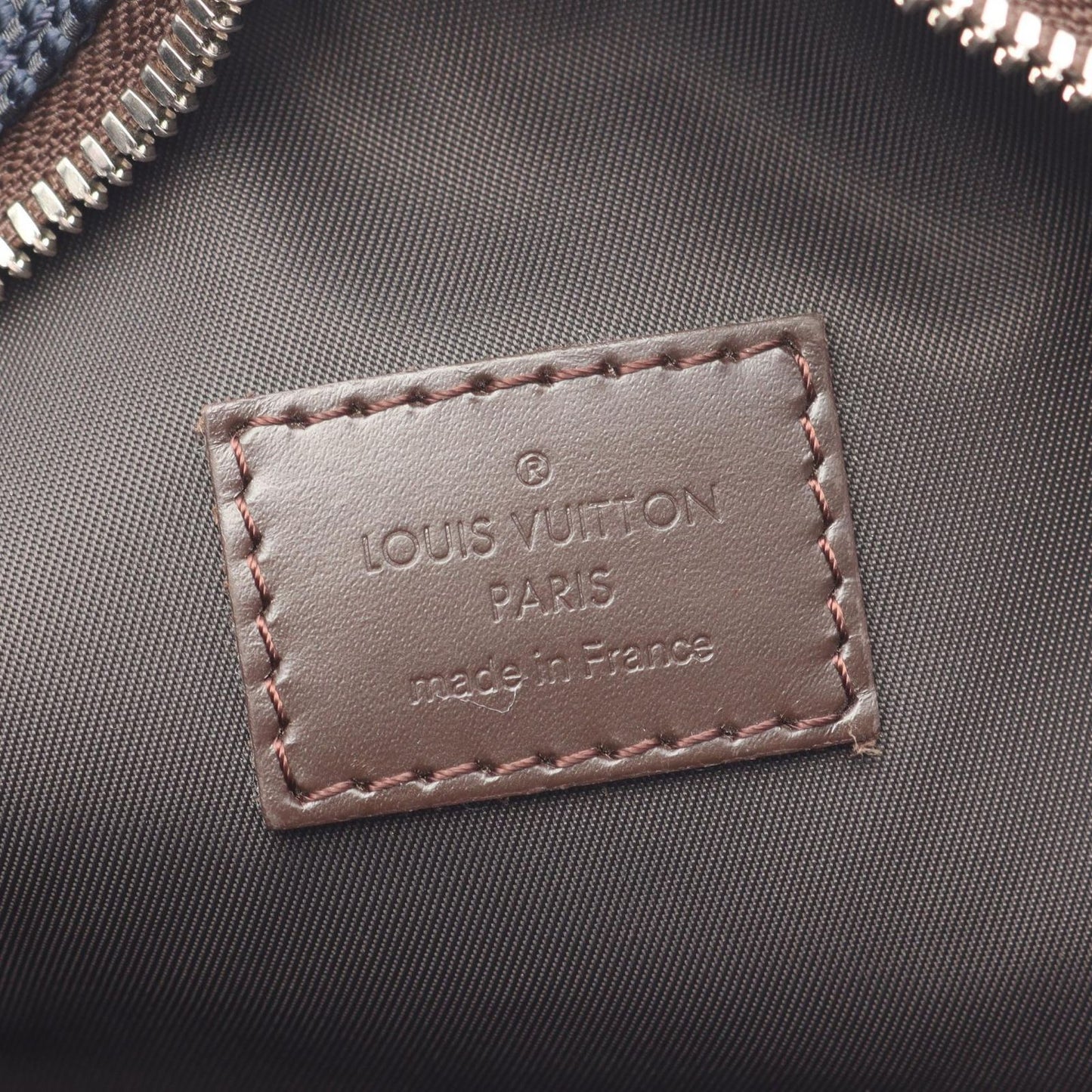 Louis Vuitton Shoulder Bag Pilot Blue Ocean Canvas Leather — view 4
