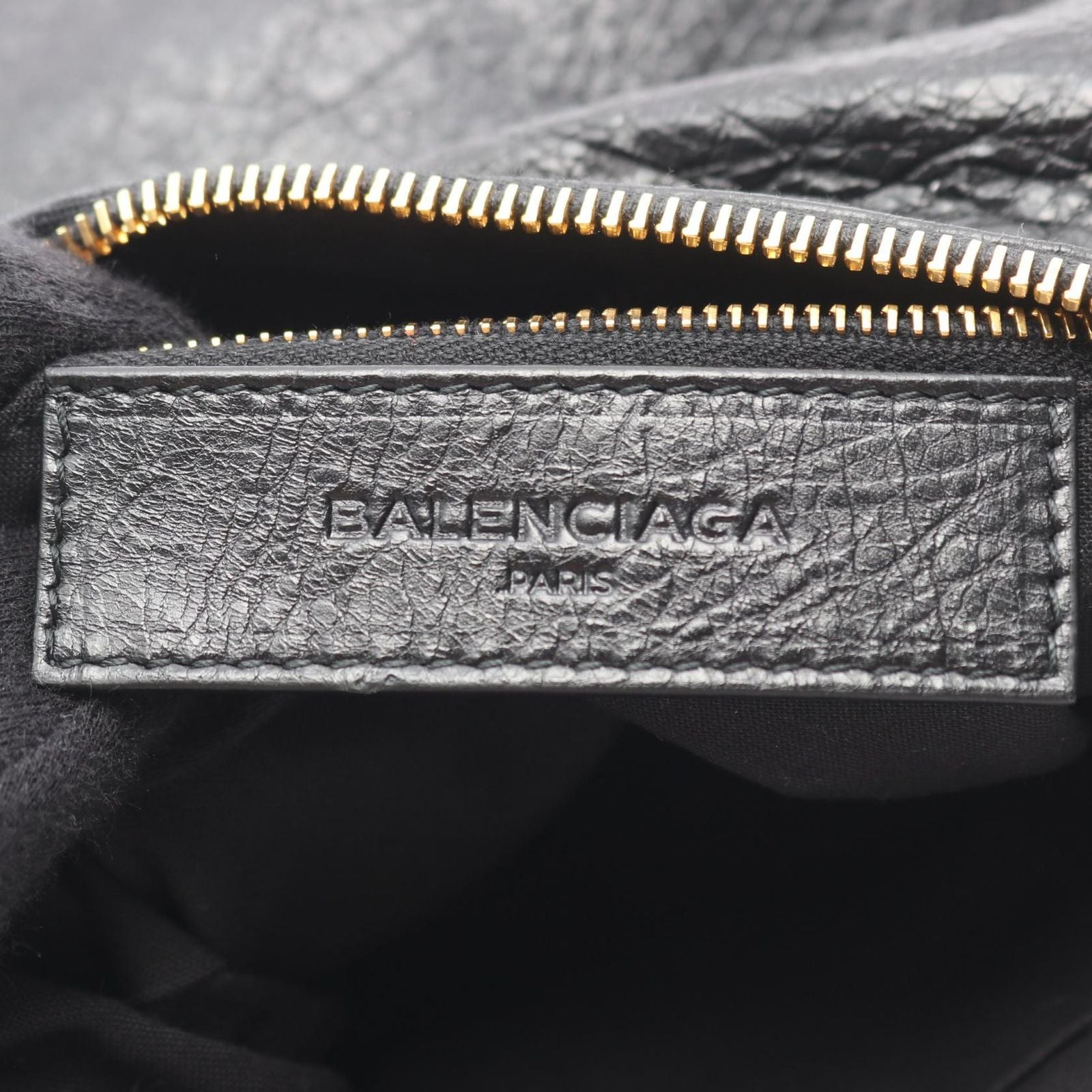 Balenciaga Shoulder Bag Classic Flat Black Leather — view 4