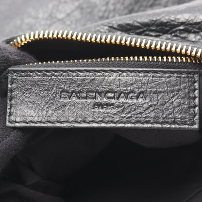 Balenciaga Shoulder Bag Classic Flat Black Leather — view 4