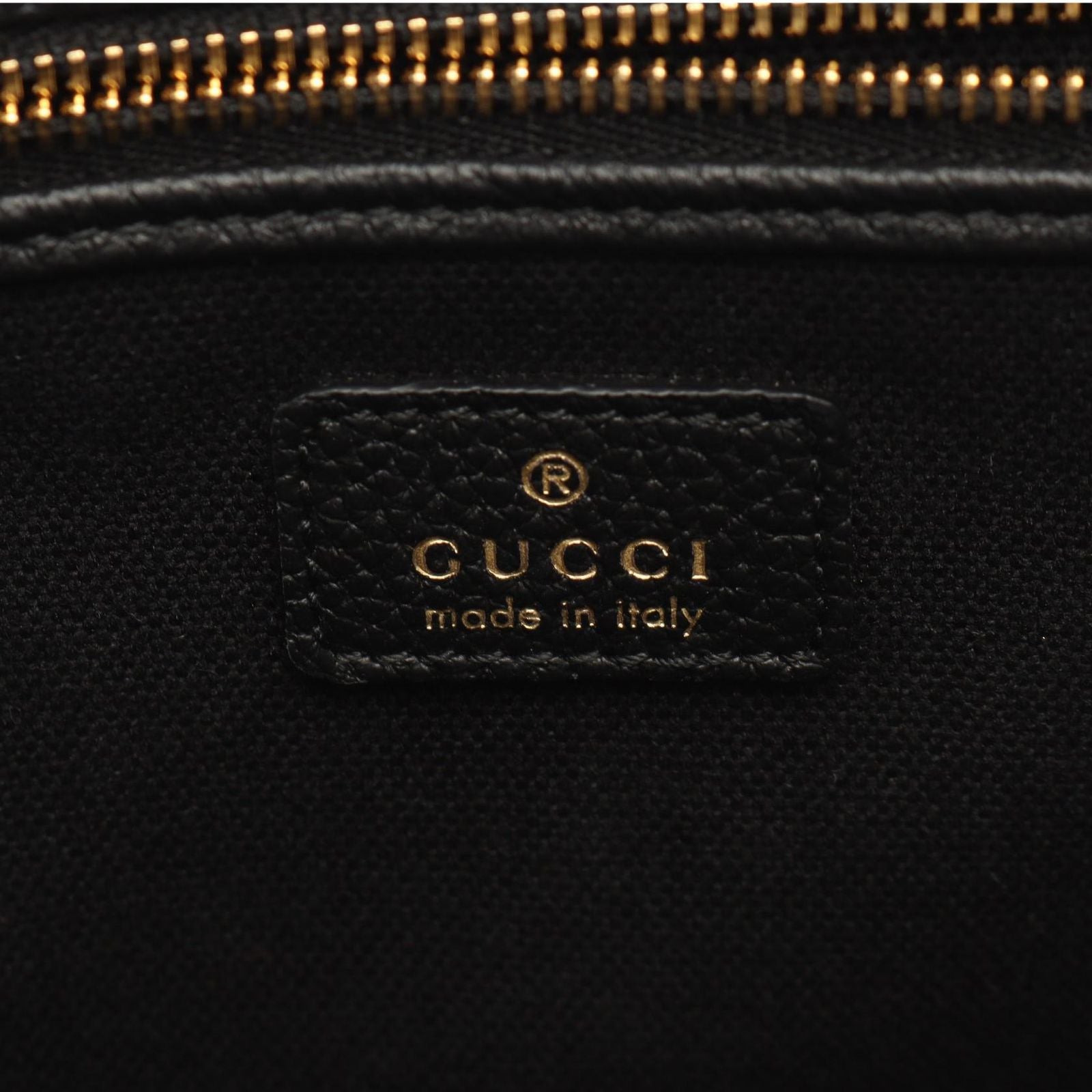 Gucci Tote with Hook Closure 2-Way Black Leather — view 4