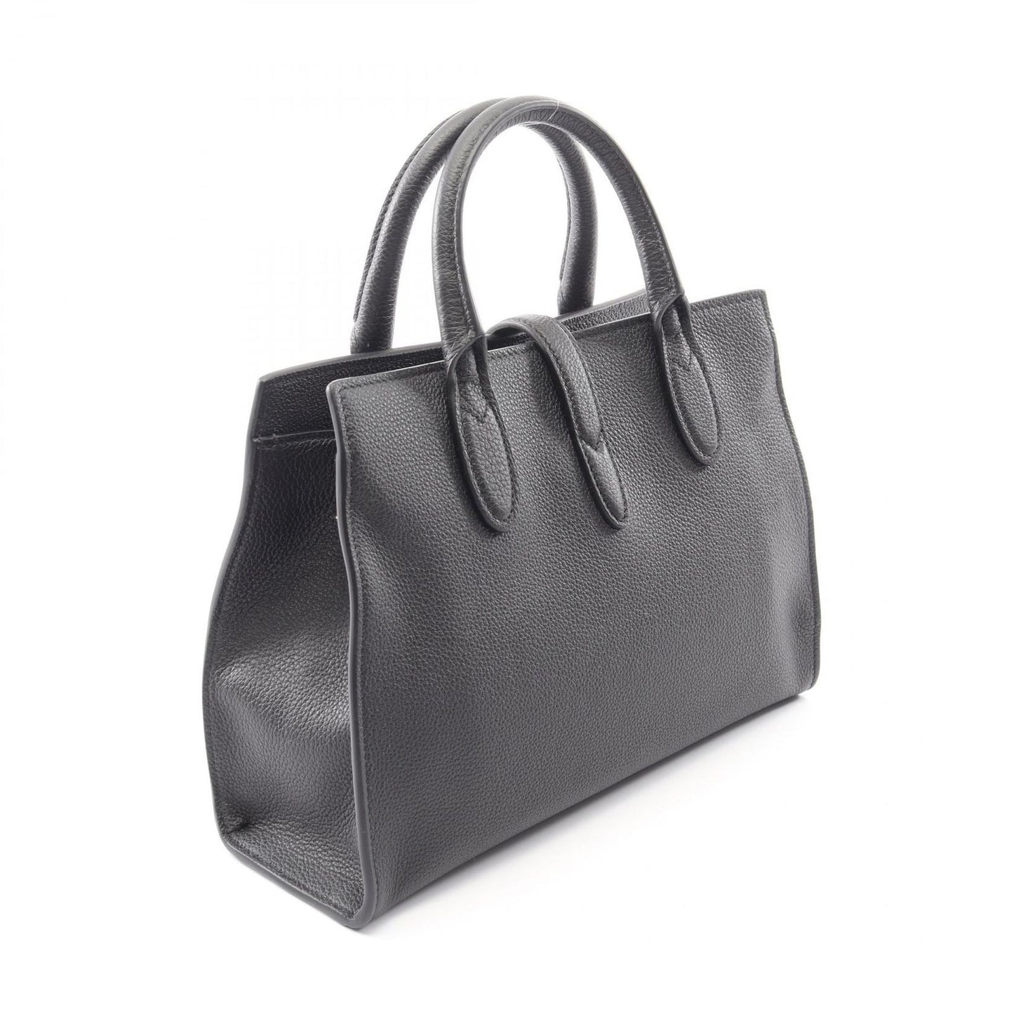 Gucci Tote with Hook Closure 2-Way Black Leather — view 2