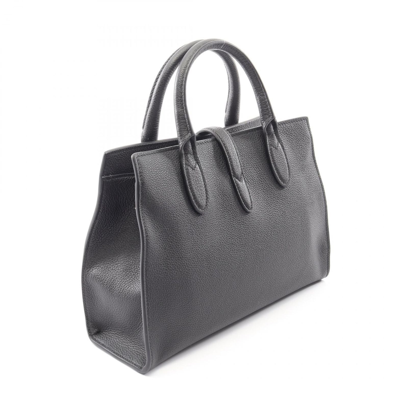 Gucci Tote with Hook Closure 2-Way Black Leather — view 2