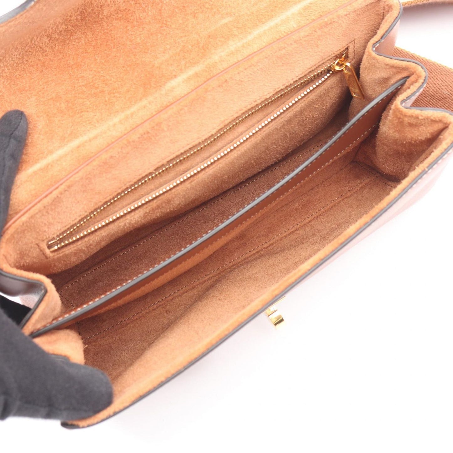 Celine Shoulder Bag Teen Soft 16 Brown Leather — view 3