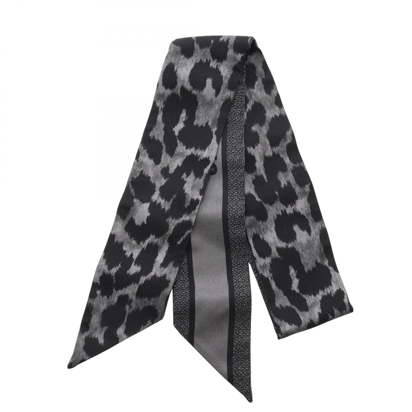 Dior Scarf Mitzah Leopard Ribbon Silk