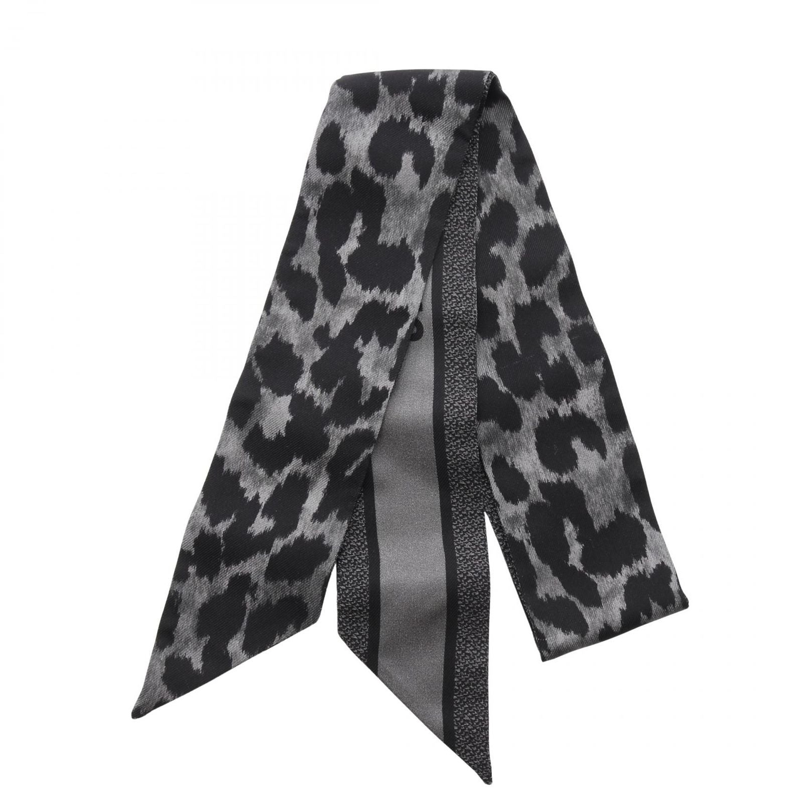 Dior Scarf Mitzah Leopard Ribbon Silk