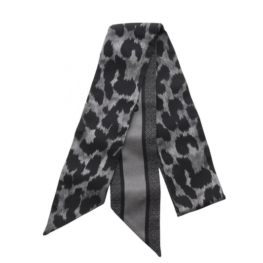Dior Scarf Mitzah Leopard Ribbon Silk