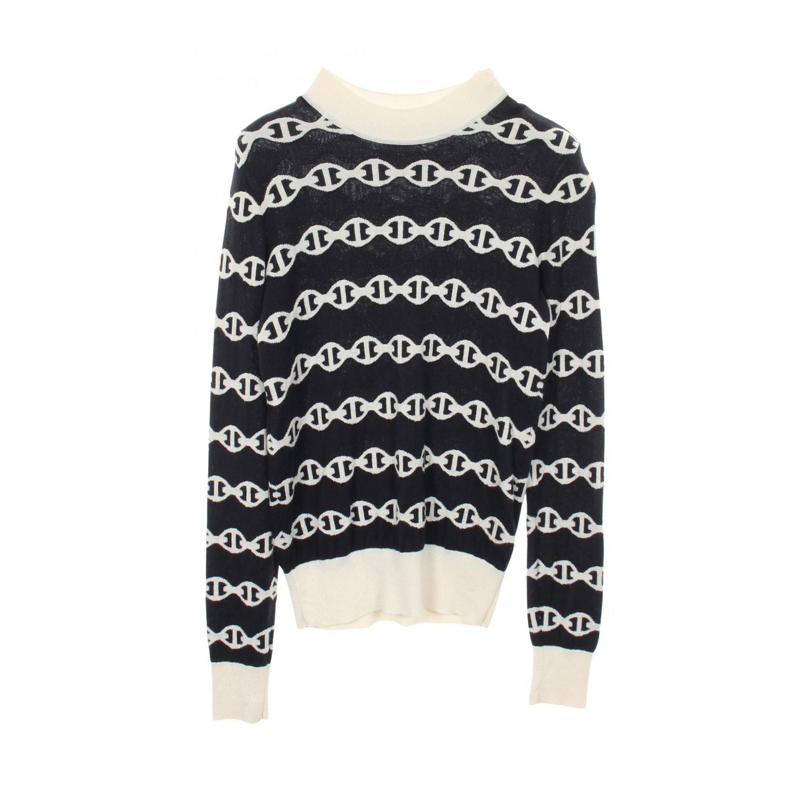 Hermes Knit Chaine D'ancre Cashmere Silk Sweater