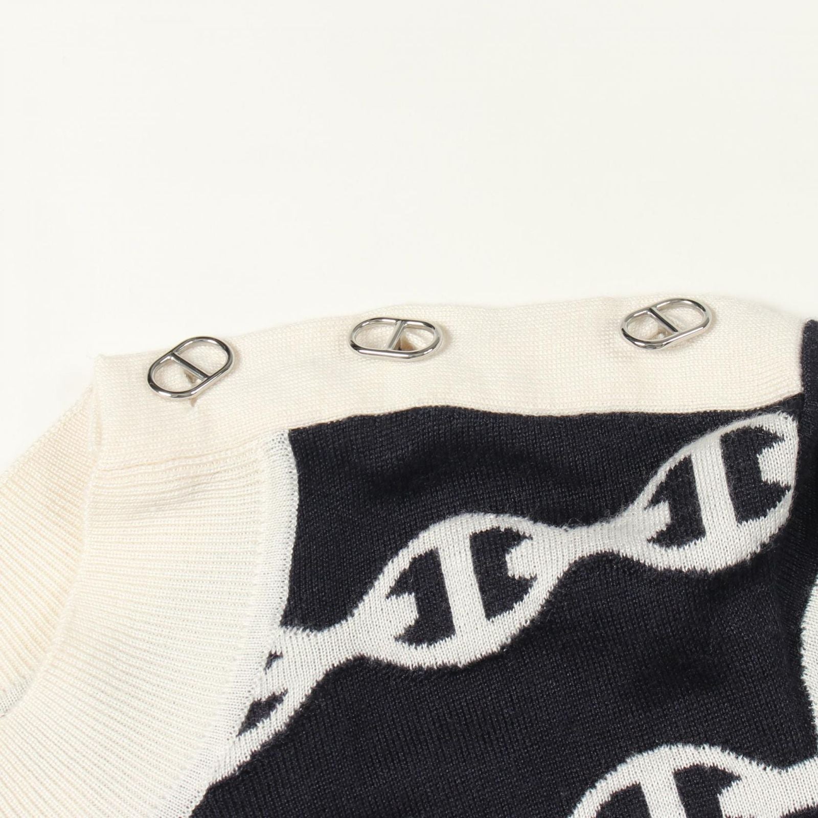 Hermes Knit Chaine D'ancre Cashmere Silk Sweater — view 6