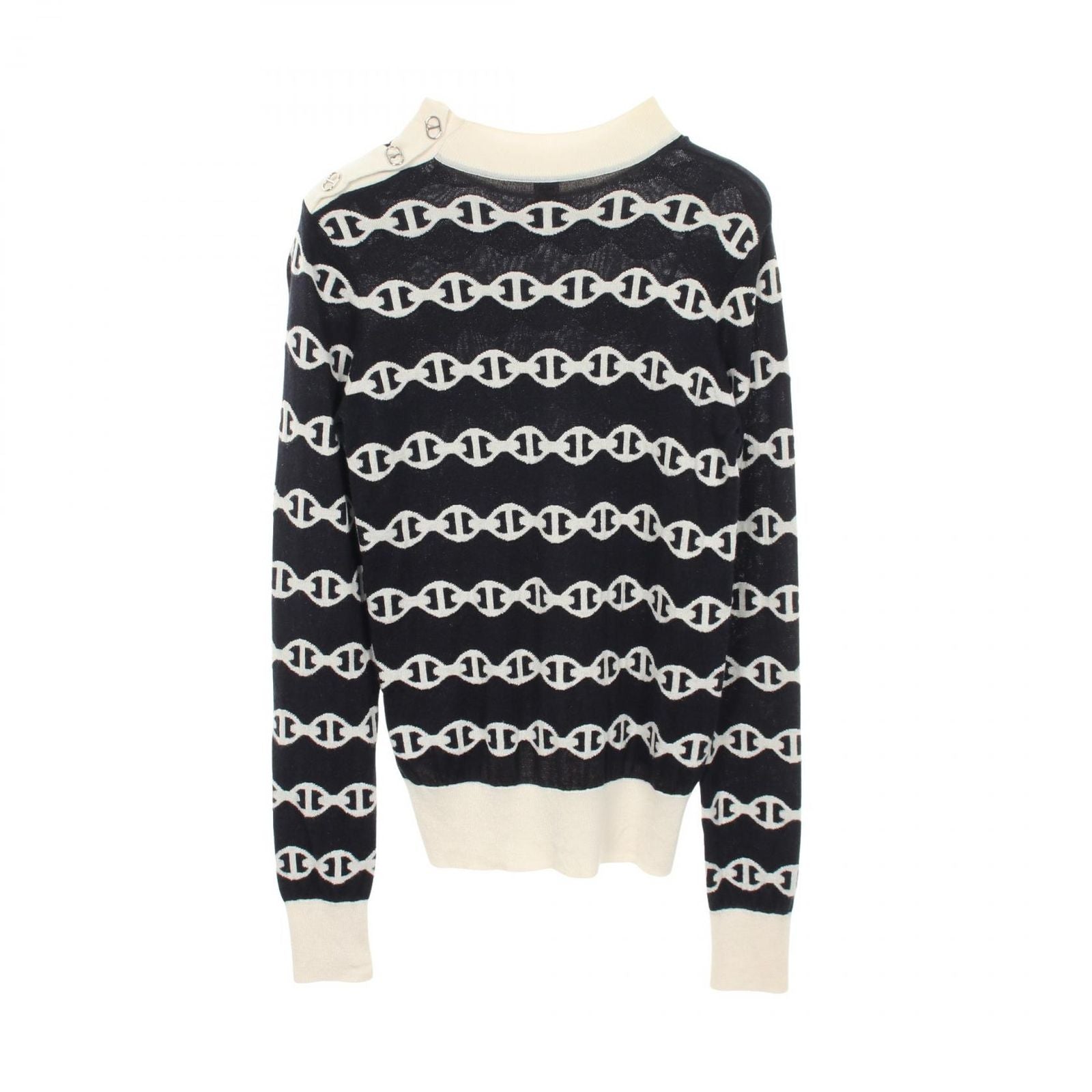 Hermes Knit Chaine D'ancre Cashmere Silk Sweater — view 2