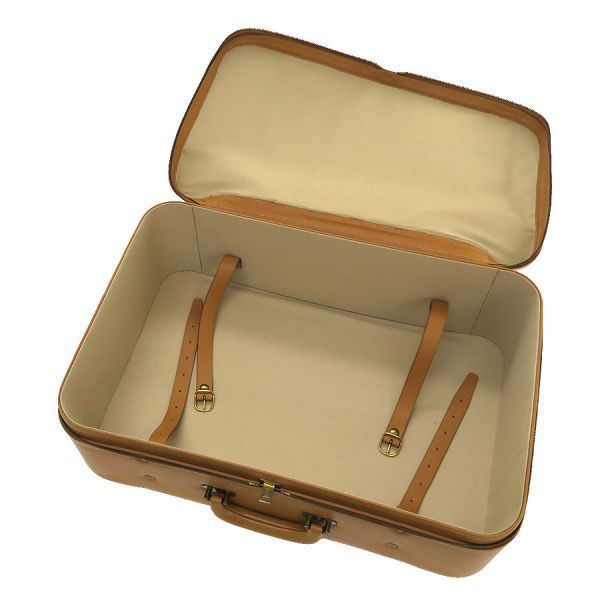 Hermes Vintage Trunk Travel Bags Beige — view 3
