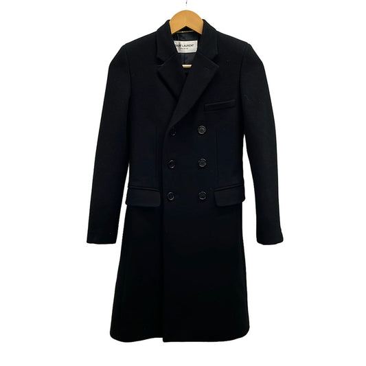 Saint Laurent Paris Coat 36 Black Long Sleeve Winter Autumn