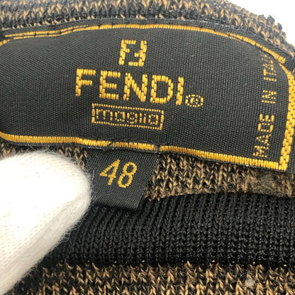 Fendi Sweater Pecan Pattern Viscose Brown — view 4