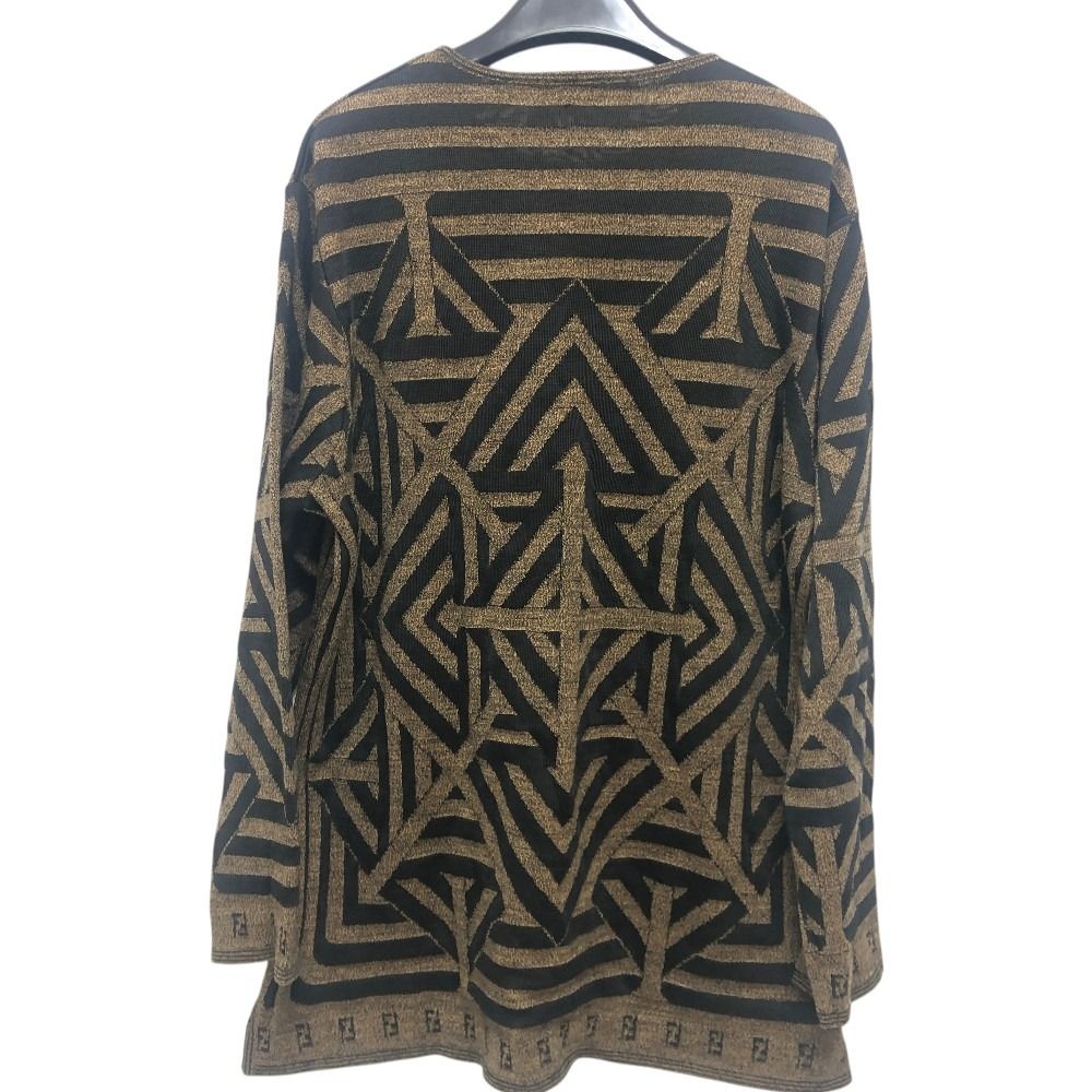 Fendi Sweater Pecan Pattern Viscose Brown — view 2