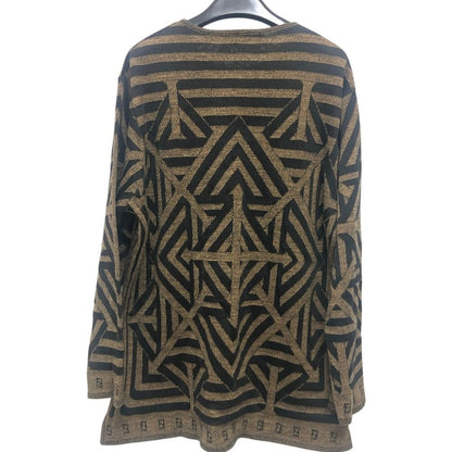 Fendi Sweater Pecan Pattern Viscose Brown — view 2