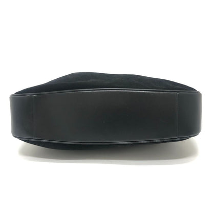 Gucci Shoulder Bag Bamboo Leather Suede Black — view 6