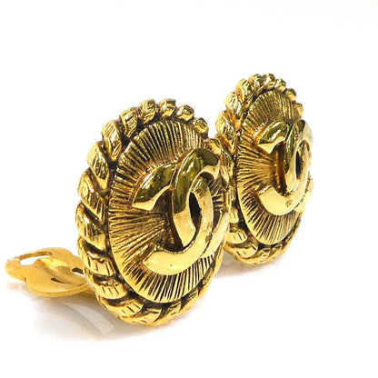 Chanel Earrings CC Logo — view 2