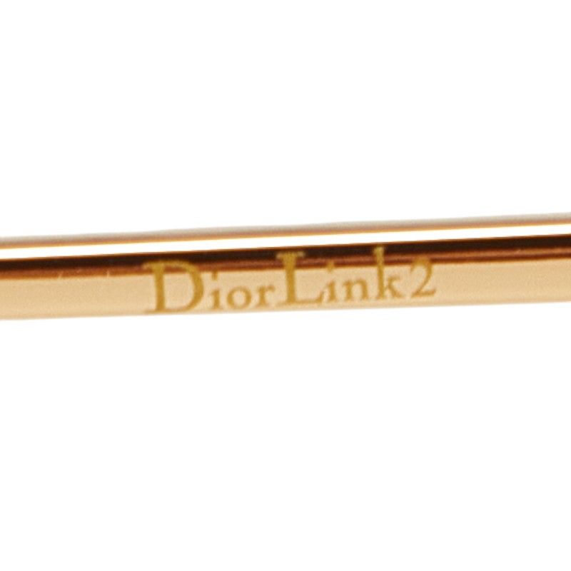 Dior CD Logo Sunglasses Clear Gold Acetate 1- Eyewear — view 7