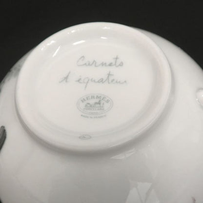 Hermes Red Roadside Sketch Tea Cup & Saucer — view 6