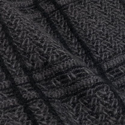 Dior Long Sleeve Knit Cardigan Length All Over Pattern M Gray — view 6