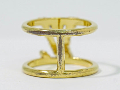 Louis Vuitton Ring LV Iconic Tresor M Gold Plated — view 3