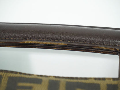Fendi Zucca Tote Canvas Brown — view 5