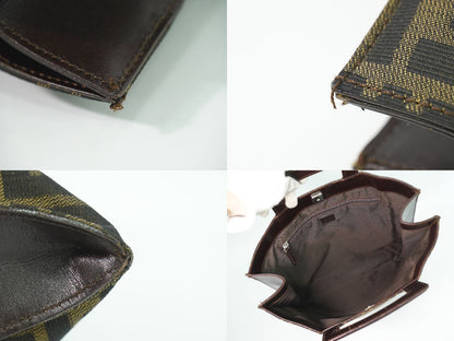 Fendi Zucca Tote Canvas Brown — view 8