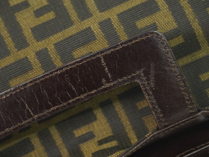 Fendi Zucca Tote Canvas Brown — view 6