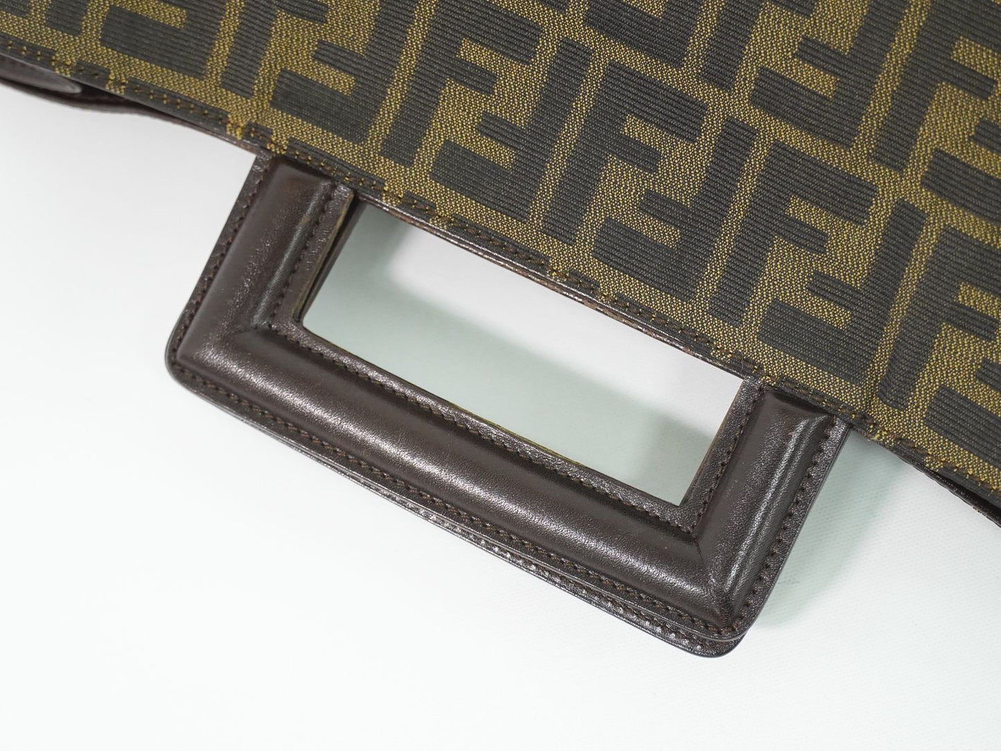 Fendi Zucca Tote Canvas Brown — view 4