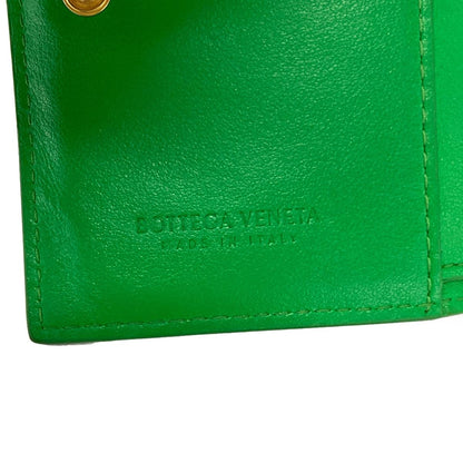 Bottega Veneta Bifold Wallet Intrecciato Green Leather — view 5
