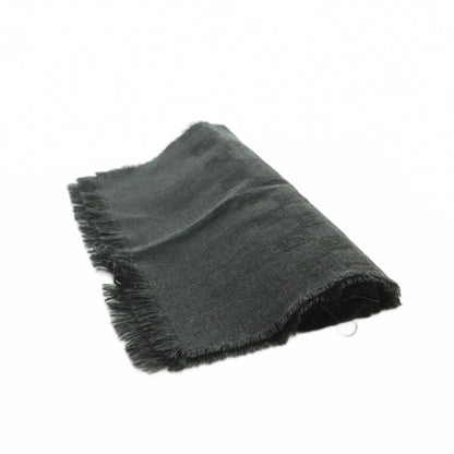 Fendi Shawl Fringe Charcoal Gray Scarf — view 4