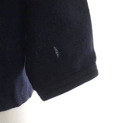 Dior Shirt Blouse S Navy Long Sleeve High Neck GG — view 5