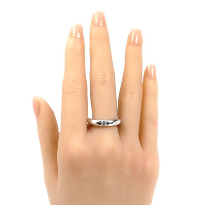 Cartier 18k White Gold Ellipse Ring Diamond — view 7