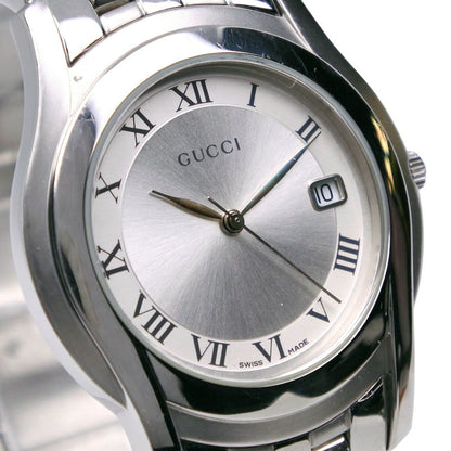 Gucci Stainless Steel Quartz Analog Display Silver Dial Watch — view 3