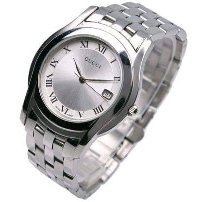 Gucci Stainless Steel Quartz Analog Display Silver Dial Watch — view 2