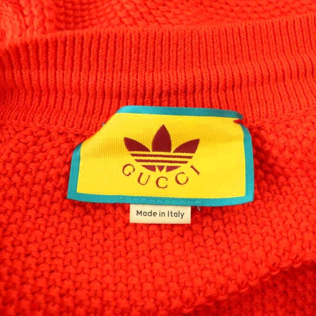 Gucci Adidas Sleeve Stripes Knit Shorts Pants Trefoy Logo L Orange SY — view 5