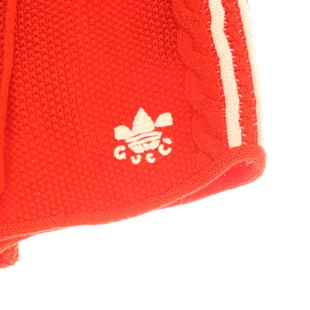 Gucci Adidas Sleeve Stripes Knit Shorts Pants Trefoy Logo L Orange SY — view 4