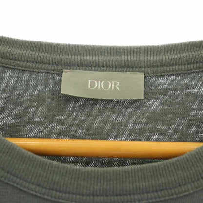 Dior Homme Slab Cotton Jersey T-Shirt Logo Short Sleeve XL Gray SY — view 5