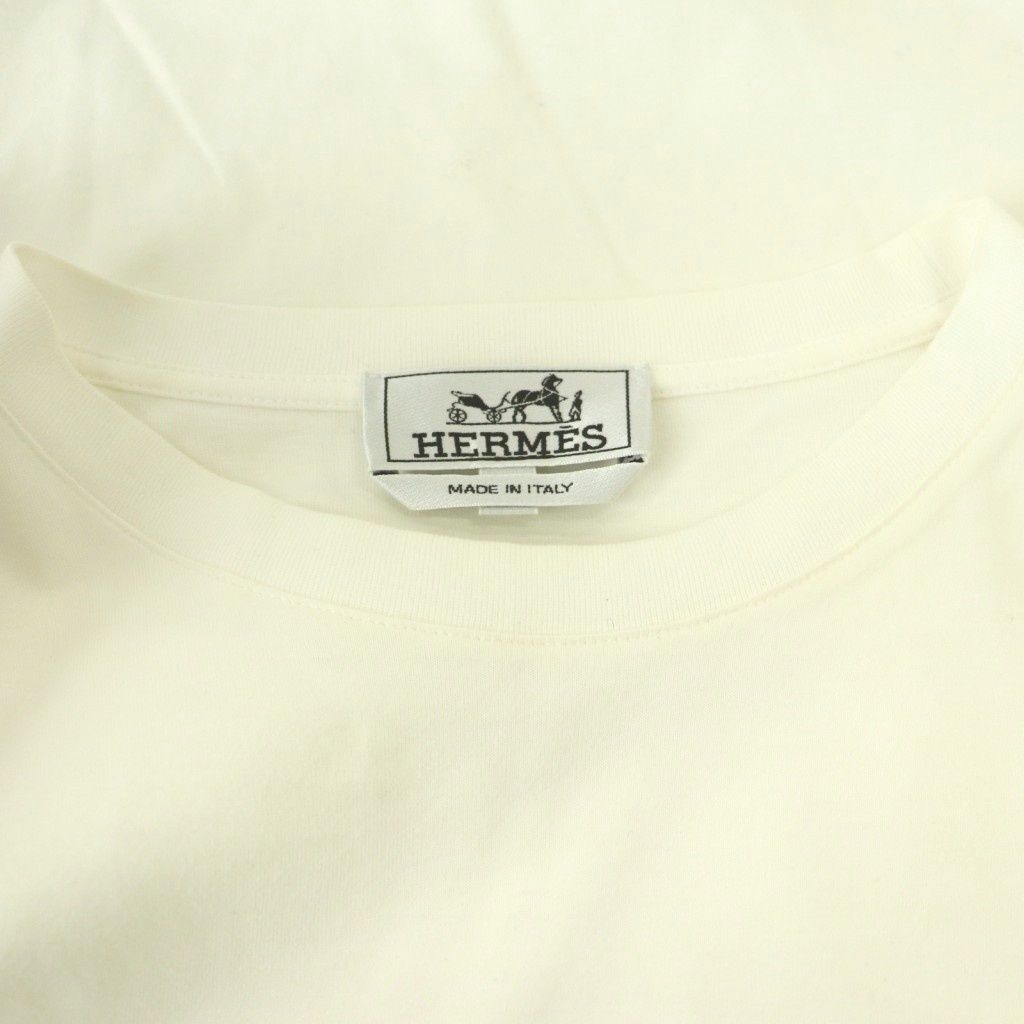 Hermes T-Shirt Short Sleeve S White SY — view 5