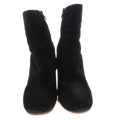 Celine Phoebe Philo Era Bambam Short Boots Suede Metal Heels Side Zip 36.5 Black — view 4